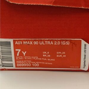 Nike Air Max 90 Ultra 2.0 GS White